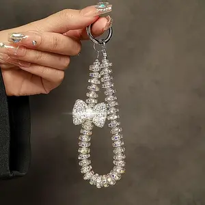 Rhinestone Decorated Phone Chain, Fashionable Phone Lanyard, Multifunctional Phone Case Decoration, Phone Charms, Universal Phone Accessories for Women & Girls