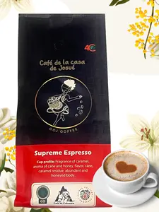 CAFÉ DE LA CASA DE JOSUÉ Supreme Espresso Colombian Coffee-Ground 100% Arabica Medium-Dark Roast Dark Chocolate Panela Honey Flavor