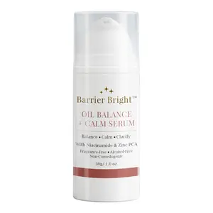 Barrier Bright Oil Balance Serum – Lightweight Calming Serum with Niacinamide, Zinc PCA & Tranexamic Acid | Helps Reduce Excess Oil + Supports Clearer-Looking Skin (30g)