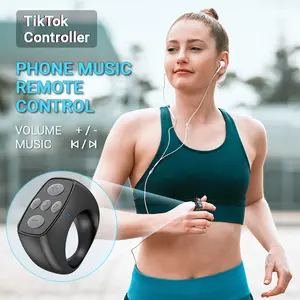 TikTok Scroll Ring with Video Pause-Play-Like Control, Music Remote & Camera Shutter for iOS and Android