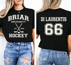 66 BRIAR HOCKEY T- Shirt - Off Campus Hockey Shirt Unisex Heavy Cotton Tee - Booktok
