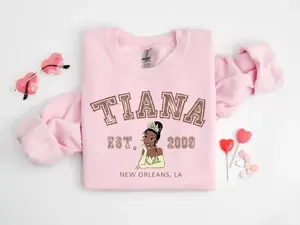 Tiana Princess Sweatshirt – Family Trip Matching Crewneck, Fun Gift Hoodie for Youth & Adults