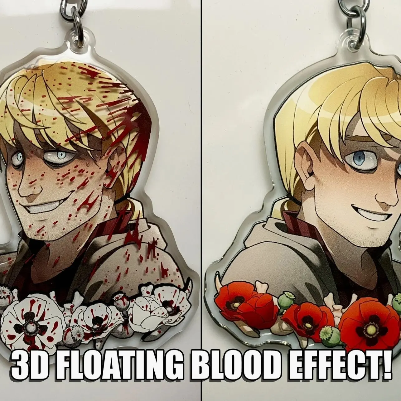 Keychain - 3D Blood Splatter - BTD - Lawrence