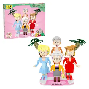 Brickcraft The Golden Girls Building Set, 734-Piece Collectible Model Kit with 4 Figures for Fans & Collectors 8+