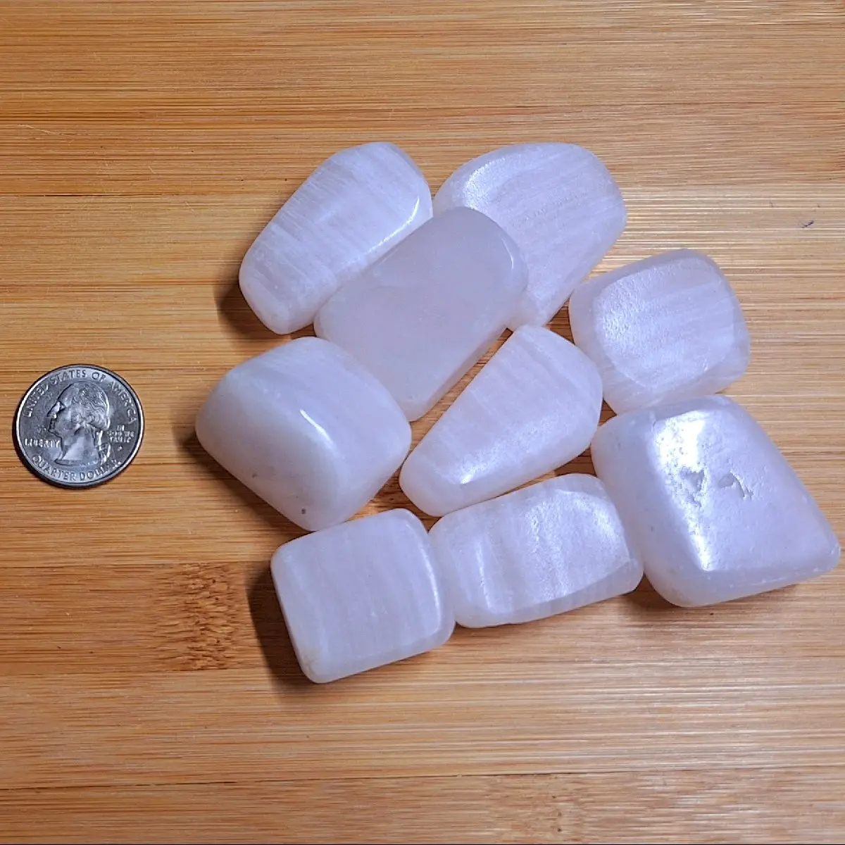 Tumbled Pink Mangano Calcite