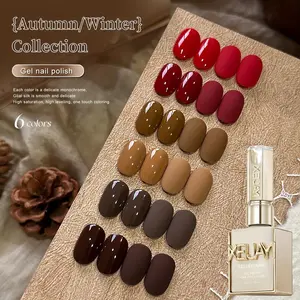 XEIJAYI Advanced Sense Nail Polish Gel - 6 Ultra Optional LED Glossy Finish for Salon & Home Nail Art - Essential Tools for Women's Manicure & Cutics -  Optional - Fashionable Finish - Versatile Use - Cosmetic