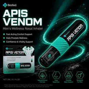 Besfeel Apis Venom Nasal Inhaler Stick | Natural Male Health Support | Supports Prostate Wellness & Healthy Inflammatory Response | Boosts Daily Vitality & Discomfort Relief | Portable Aromatherapy Stick | 1.5mL
