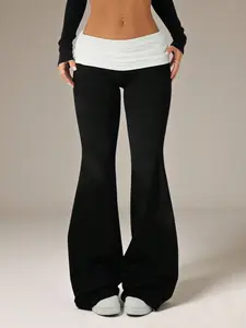 Women's Bell Bottom Yoga Pants, Comfortable Casual Wear, Perfect for Daily Activities, Stylish and Functional Design, Ideal for Relaxing at Home