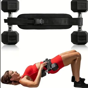 Hip Thrust Adjustable ResistanceWeight Belt for Home Workouts, KettlebellTraining & Butt Shaping with Extra Cushioningand Adjustable Resistance equipment.Resistance Exercise Manual Push-Pull RollerDumbbell Weighted Belt
