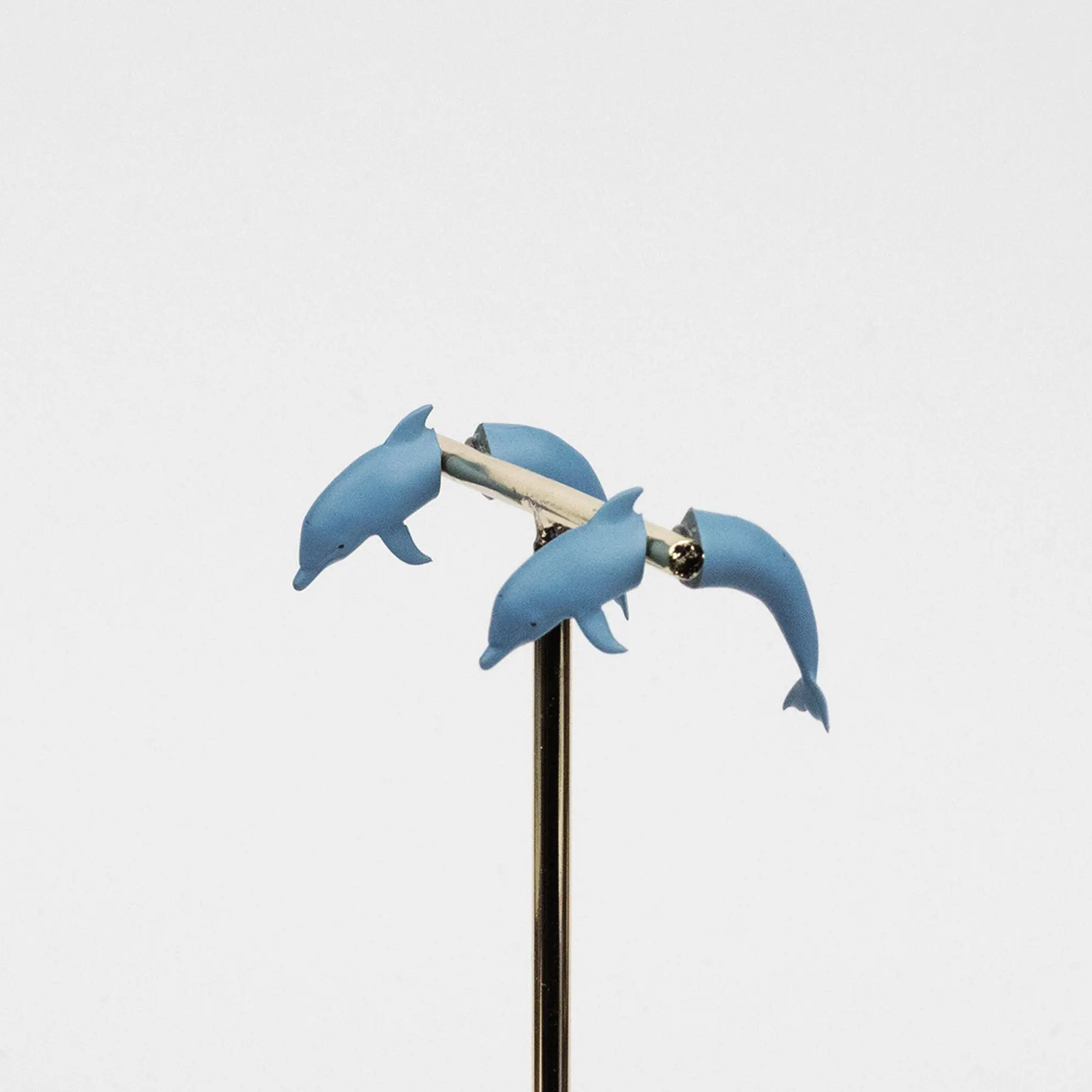 Dolphin Earrings • Hand-Painted • 3D Printed • Quirky • Funny • Weird • Gift