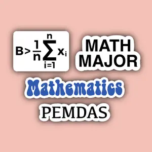 Math Major Sticker Pack - Waterproof Stickers - Mathematics