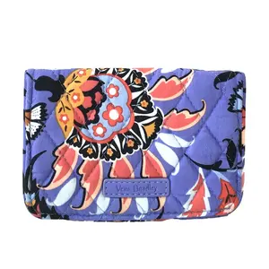 Vera Bradley RFID Small Bifold Wallet, Mural Garden, Female Wallet, Rfid Protection
