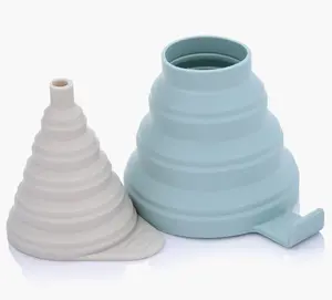 Set of Two Collapsible Silicone Funnels