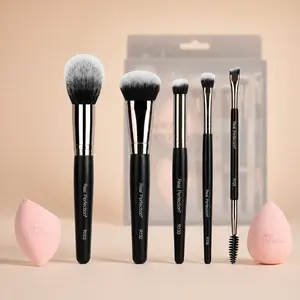 7PCS Makeup Brush Set Real Perfection R2006 Upgraded Facial Kit