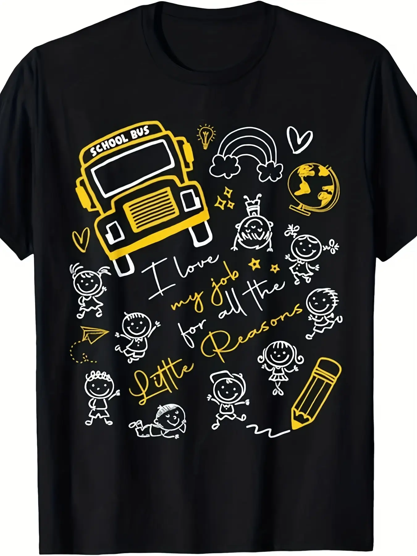 Humorous Bus Driver T-Shirt for Back to School - U unisex soft cotton short sleeve t shirt, vintage graphic casual tee for men women teens, perfect birthday holiday gift for camping travel gym daily street casual wear