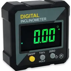 Mini Digital Protractor with Magnetic Base, Compact Angle Measuring Instrument, Portable Angle Measurement Tool, Digital Gauge