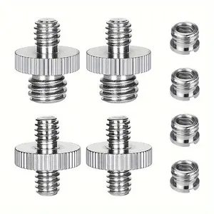 8pcs 1/4 Inch to 3/8 Inch Male Camera Screw Mount Adapter, Tripod Screw Adapter, Female Thread to Male Thread Screw Nut for Camera/tripod/monopod