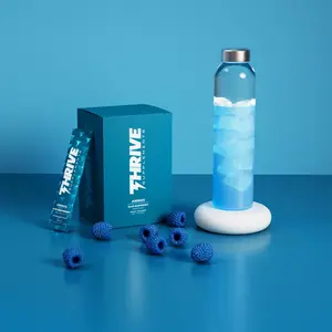Thrive Aminos Blue Raspberry 30 Servings 6g BCAA Blend 1g Essential Amino Acids Sugar-Free Gluten-Free Hydration Recovery Drink