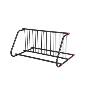 GARVEE 10 Holders Commercial Grid Bike Rack 60" Length Powder Coated Steel Floor Rack for Outdoor Use in Garages, Stores, Schools, and Universities Durable and Practical Bike Storage Solution