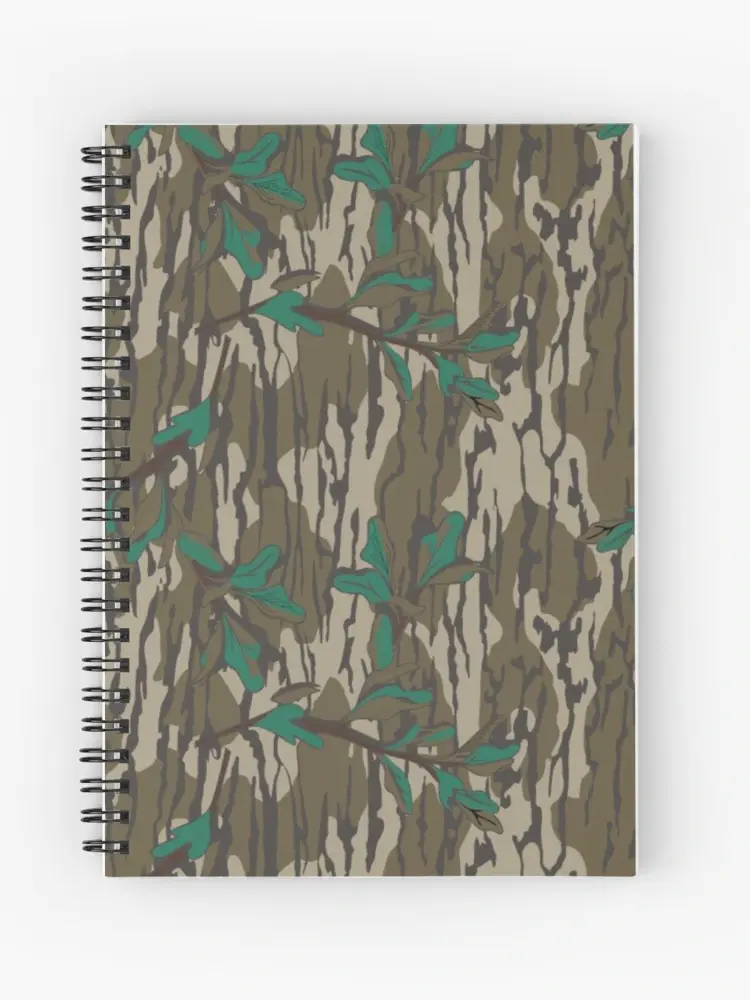 Original Green Leaf Everything Bottom Lands Camo Journal - Spiral Bound Notebook with Camouflage Design Original Green Leaf Everything Bottom Lands Camo Journal - Spiral Bound Notebook with Camouflage Design