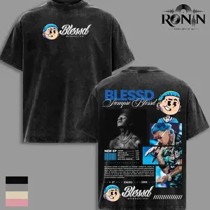 Comfort Colors Blessd “Mosaico en Negro” Graphic T-Shirt, Latin Trap Streetwear Tee, Blessd Fans Outfit, Dark Aesthetic Vintage Unisex Shirt SYV