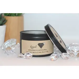 Regent Diamond Candle - 6oz Black Tin
