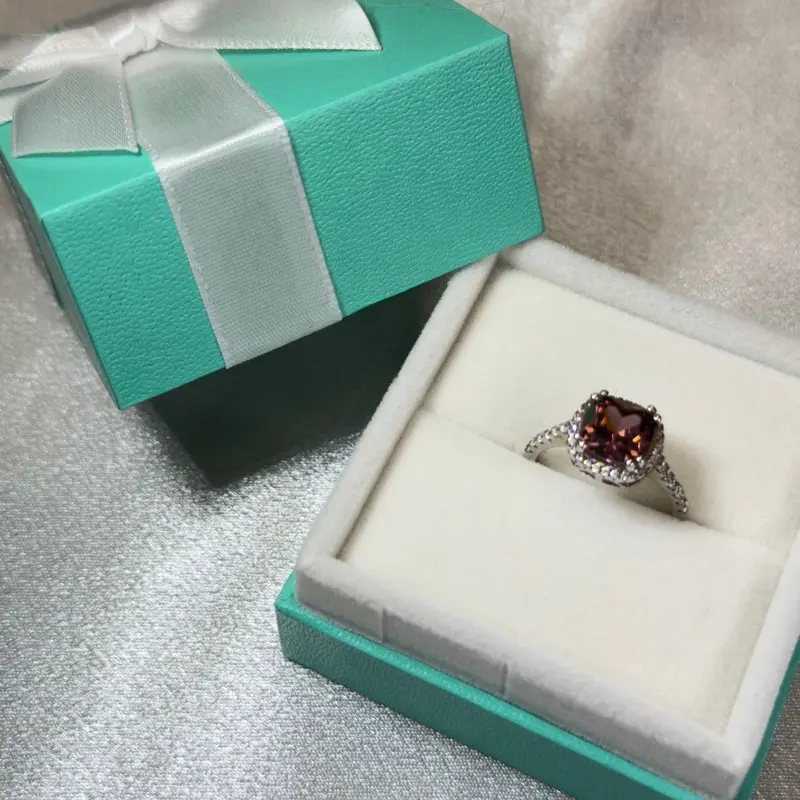 CHOCOLATE Zirconia Gemstone Ring Size 7 Elegant Jewelry for Women Perfect Gift Idea
