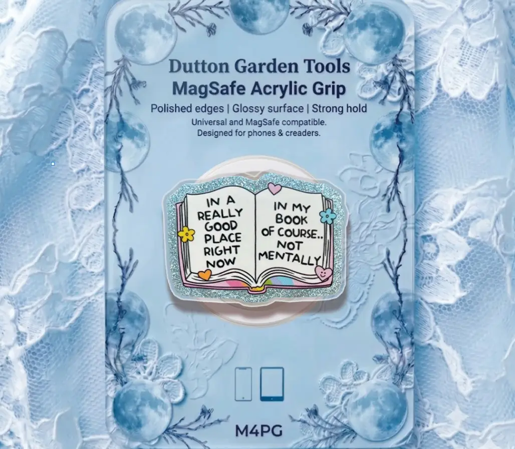 In A Really Good Place Magnetic Grip | Kindle & Phone Holder, Compatible With MagSafe Devices