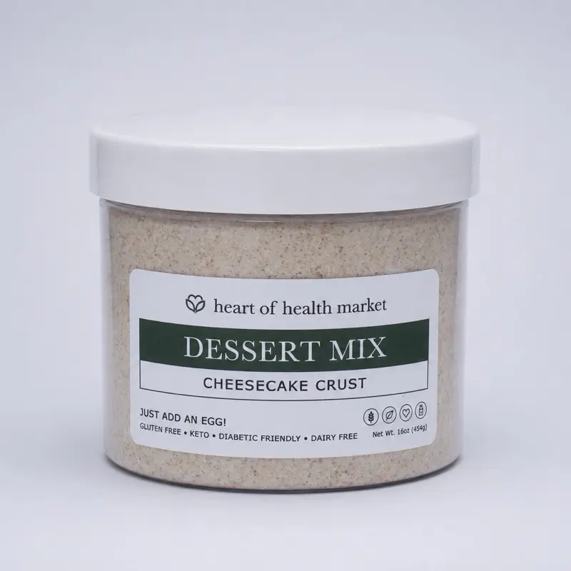 KETO Cheesecake Crust, Gluten-Free, Low-Carb Baking Base for Homemade Cheesecakes