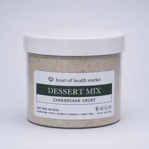 KETO Cheesecake Crust, Gluten-Free, Low-Carb Baking Base for Homemade Cheesecakes