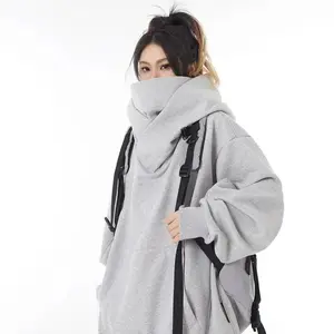 Women’s Oversized Turtleneck Pullover | Unisex Spring/Autumn Ninja Hoodies — Y2K Fashion Sweatshirts for Men & Women, Japanese Harajuku Hip Hop Streetwear