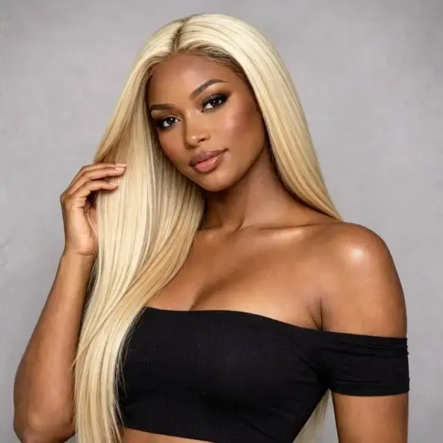 [NEW]AliPearl Wigs Blonde #27 Straight Glueless 5×5 Lace Closure Wig with Drawstring Pre Cut Pre Plucked Human Hair