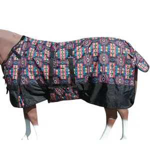 HILASON 600D Winter Waterproof Poly Horse Blanket Belly Wrap | Turnout Blankets for Horses