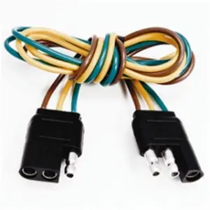 The Best Connection 2503F 3 Pole Molded Trailer Connect Flat Molded FM & M Trailer Connector