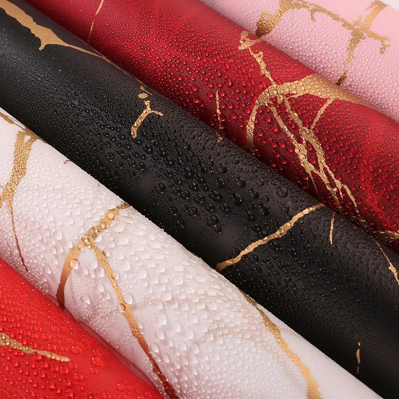 Luxury Marble Paper with Floral Accents – Premium Quality, Waterproof Finish for Elegant Presents. Perfect for Wedding Gifts, Party Decor, Elegant Packaging & Gift Wrapping Supplies