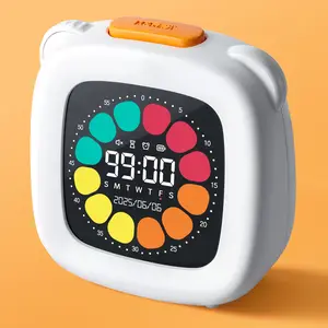 M&G Timer Cube, Silent Productivity Countdown Timer with Pause & Resume, Adjustable Sound & Brightness, for ADHD, Study & Work
