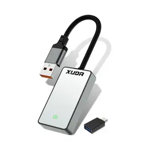 Wired to Wireless Car Adapter, USB/Type C Plug & Play Car Adapter for CarPlay & Android, Intelligent Systems Adapter for OEM Car