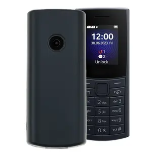 Mobile Phone Case For Nokia 110 4G (2023), Slim Shockproof Flexible Black Matt Soft Silicone Protective Phone Case Cover