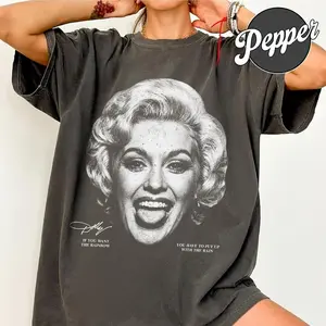 Dolly Parton Funny Face Signature Vintage Comfort Colors Shirt 4426DN24