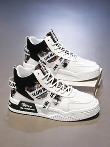 Fashion Mid-Height Sneakers, Stylish Casual Sports Shoes for All Seasons, Comfortable and Trendy Footwear for Men and Women