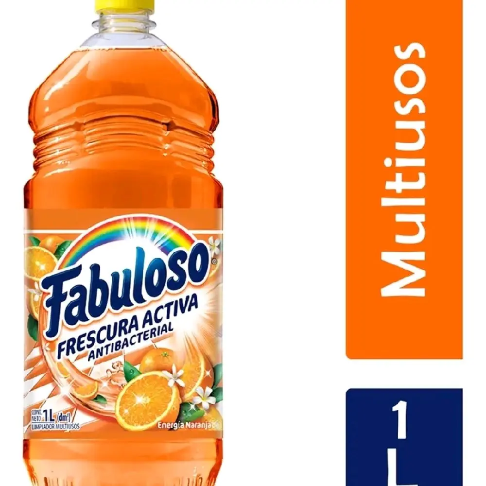 Limpiador Líquido Fabuloso Frescura Activa Naranja Envase 1L