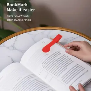Automatic Page-Tracking Bookmark, Soft Silicone Reading Clip, Non-Distorted, Practical Multi-Function, Ideal for Home and Students