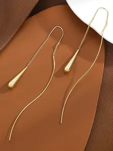 Elegant Water Drop Earrings, Fashion Jewelry for Casual and Formal Occasions, Long Fringe Earings for Women, Perfect Gift for Friends and Sisters