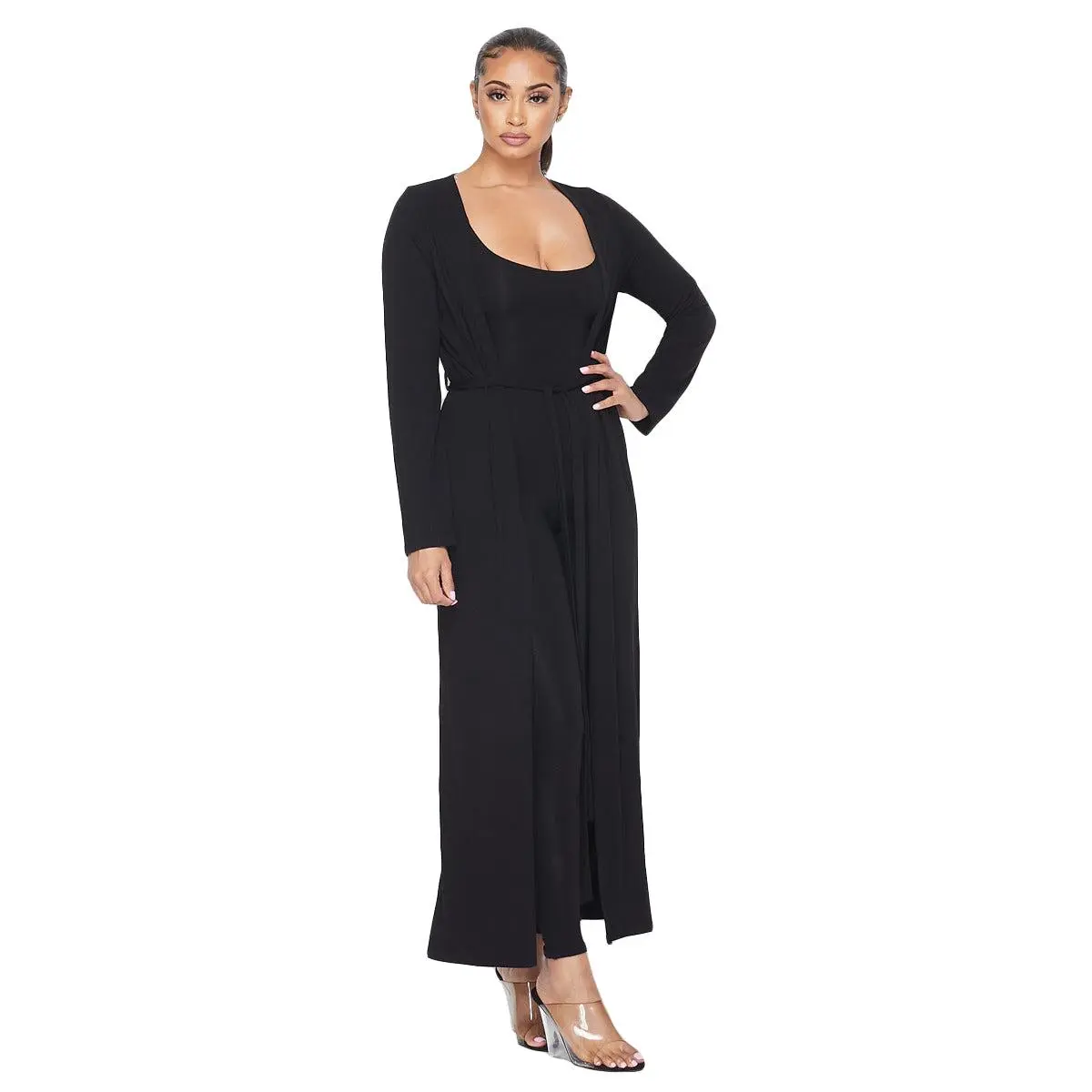 Black Duster w/ Belt