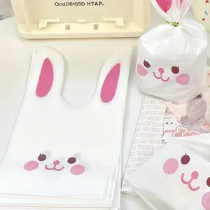5Pcs Elegant Easter Gift Bags, Easter Candy Bags, Bulk, Candy Bags, Small Plastic Easter Bags, Easter Party Snack Bags, Suitable For Easter Gift Bags, Plastic Easter Party Favor Bags, Party Favors, Wedding Birthday Supplies