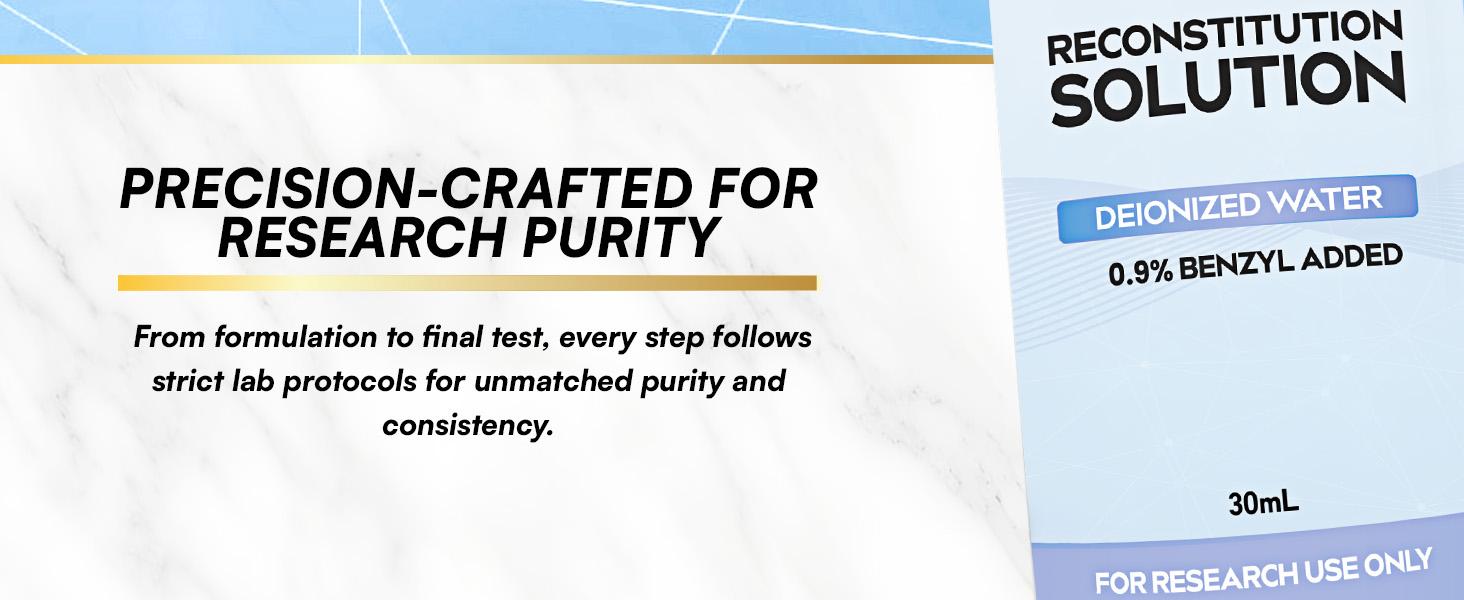 Parrox Reconstitution Solution (30mL) - Premium Glass Vials with Flip-Off Caps, Triple Sealed - [For research purposes only]
