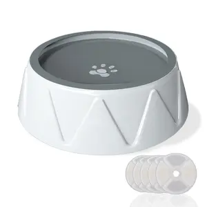 Pet Floating Bowl Dog Water Dispenser Cat Feeder, Anti-Neck Pain Pet Bowl, 1L with Filter, Color Box Packaging, Model Xinghao