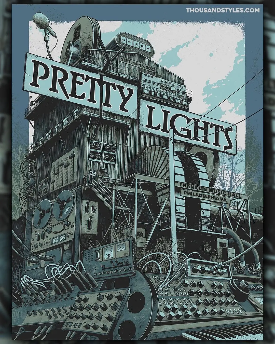 Neon Machinery: Pretty Lights Edition Poster