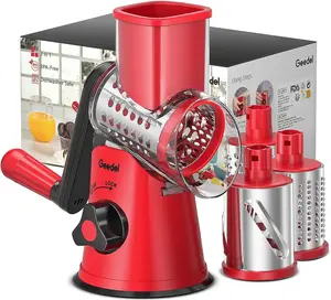 Convenient and Easy to Clean Geedel Rotary Cheese Grater - Perfect for Utensils and Everyday Use