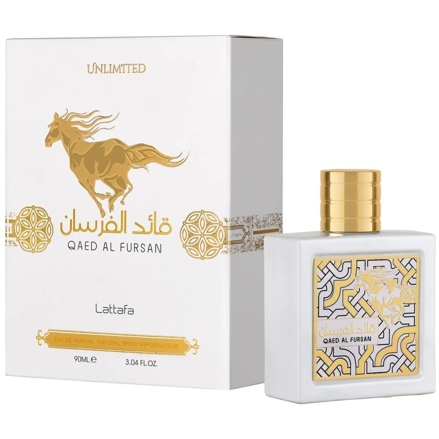 Lattafa | Qaed Al Fursan | Unlimited | Unisex Fragrance | 100 ML - 3.4 OZ | Eau De Parfum | Bergamot - Raspberry & Apple